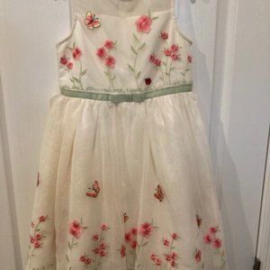 Butterfly and flower dress
